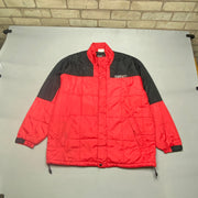 Black and Red Reebok Puffer Jacket Men's XL