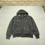 Black Ellesse Puffer Jacket Men's Medium