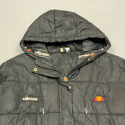 Black Ellesse Puffer Jacket Men's Medium