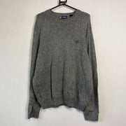 Grey Chaps Ralph Lauren Knit Jumper Sweater Mens Large