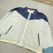 Navy and White Reebok Windbreaker Men's XXL