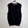 Black Chaps Ralph Lauren Knitwear Sweater Vest Large