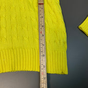 Yellow Ralph Lauren Cable Knit Sweater Women's Small