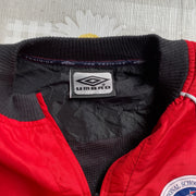 Vintage 90s Red Umbro Windbreaker Jacket Men's XL