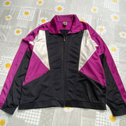 Vintage 90s Black and Pink Puma Track Jacket XL