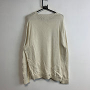 Cream White Chaps Knitwear Sweater Men's Large