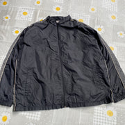 Black Windbreaker Jacket Men's XXL