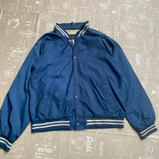 Blue Varsity Preppy Windbreaker Jacket Men's M/L