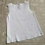 White Ralph Lauren Cable Knit Vest Women's Large