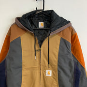 Reworked Carhartt Multicolour Workwear Jacket Men's Large