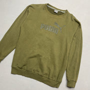 Green Puma Sweatshirt Men's Small