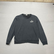 Washed Black Puma Sweatshirt Men's Medium