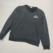 Washed Black Puma Sweatshirt Men's Medium