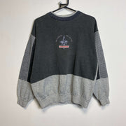 Vintage 90s Grey Active Swiss Design Sweatshirt Medium