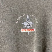 Vintage 90s Grey Active Swiss Design Sweatshirt Medium