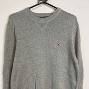 Grey Tommy Hilfiger Knit Sweater Jumper Small