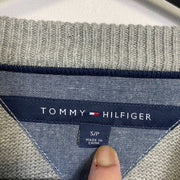 Grey Tommy Hilfiger Knit Sweater Jumper Small