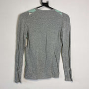 Grey Argyle Tommy Hilfiger Knit Sweater Jumper Womens XS