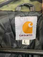 Reworked Carhartt Multi-colour Splicing Jacket Men's Large