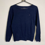 Navy Tommy Hilfiger Womens Small Knit Sweater Jumper