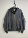 Reworked Grey Carhartt Jacket Men's Large