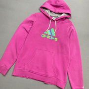 Pink Adidas Hoodie Women's Large