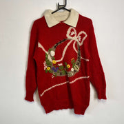 Vintage 90s Christmas Sweater Knit Jumper Mohair