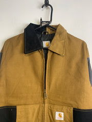 Reworked Dark Yellow Carhartt Jacket Men's Large