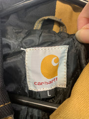 Reworked Dark Yellow Carhartt Jacket Men's Large