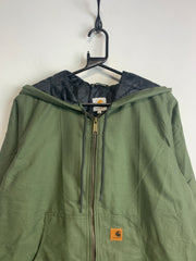 Reworked Green Carhartt Jacket Men's Large