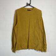 Yellow Timberland Knit Sweater Jumper Small