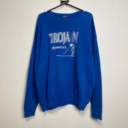 Vintage Blue Trojan Gymnastics Sweatshirt XL