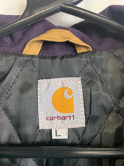 Reworked Carhartt Multi-colour Splicing Jacket Men's Large