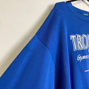 Vintage Blue Trojan Gymnastics Sweatshirt XL