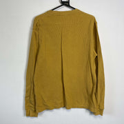 Yellow Timberland Knit Sweater Jumper Small