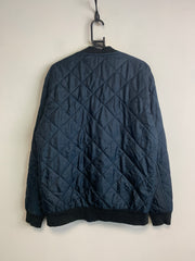 Navy Tommy Hilfiger Quilted Varsity Jacket Men's Large