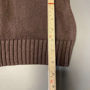 Brown Lauren Ralph Lauren Knit Sweater Jumper Womens Small