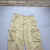 Washed Beige Cargo Workwear Trousers W34