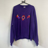 Vintage Purple Christmas Sweatshirt Large