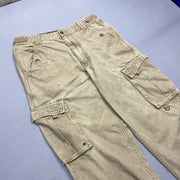 Washed Beige Cargo Workwear Trousers W34