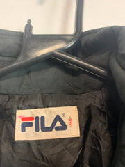 Black FILA Quilted Jacket Men's Small