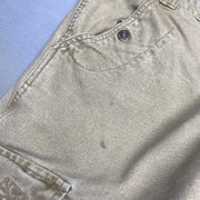 Washed Beige Cargo Workwear Trousers W34