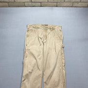 Beige Carhartt Workwear Jeans W34