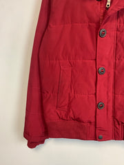 Red Tommy Hilfiger Puffer Jacket Men's Small