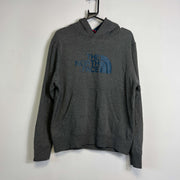 Grey North Face Hoodie Pullover Medium