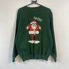 Vintage Green Christmas Sweatshirt Large