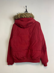 Red Tommy Hilfiger Puffer Jacket Men's Small