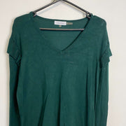 Green Calvin Klein Sweater Knit Womens Medium