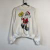 Vintage White Buggs Bunny Looney Tunes Christmas Sweatshirt Large