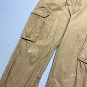 Brown Carhartt Cargo Workwear Trousers W33